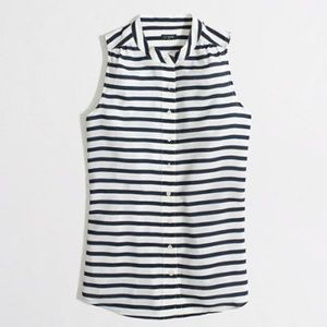 J. Crew Striped Blouse